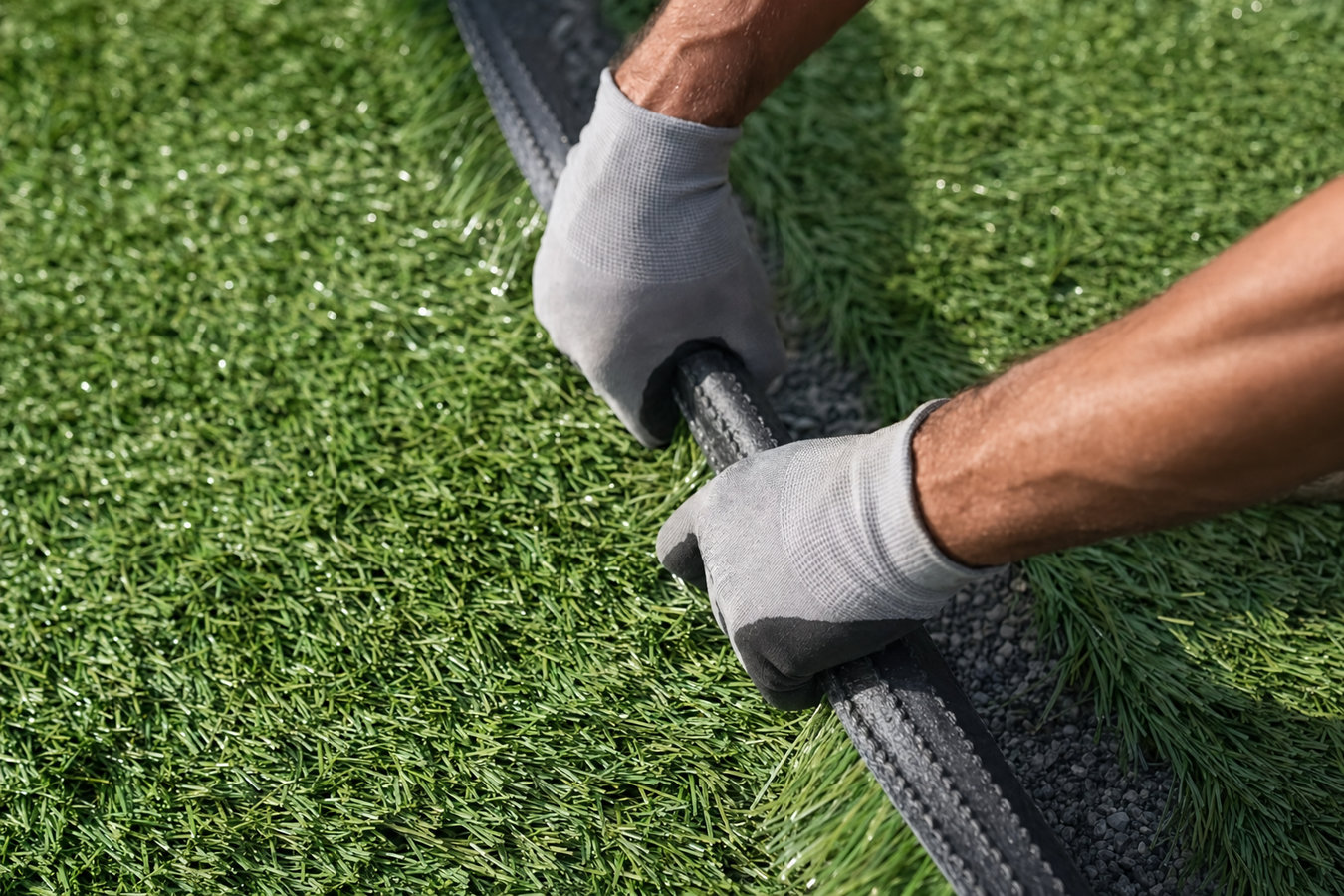 Artificial turf installation in West Melbourne, FL